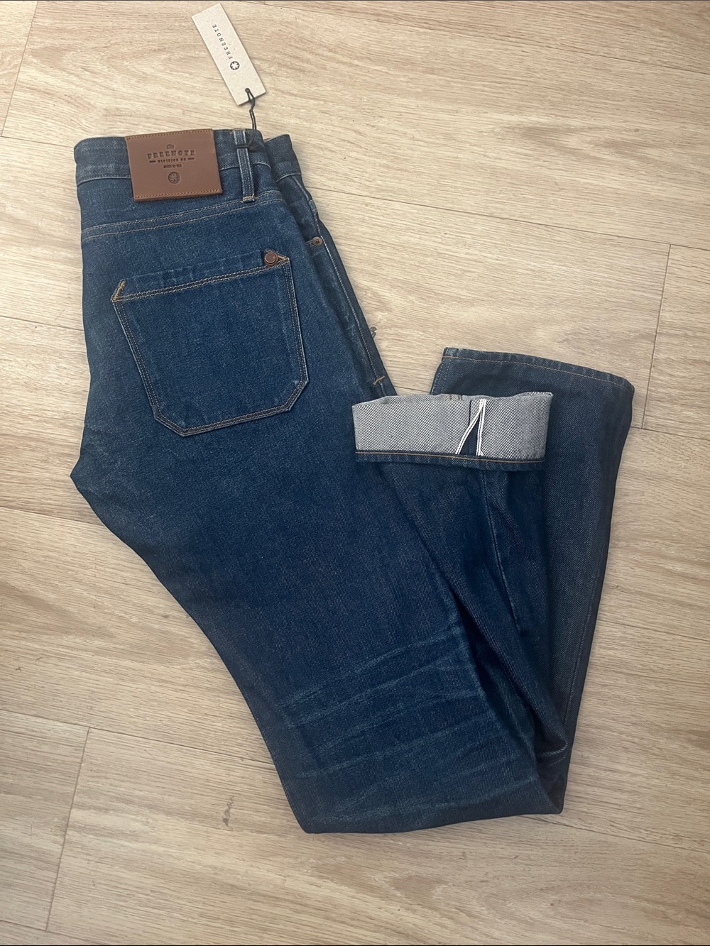 NWT Freenote Cloth Rios Slim Straight Selvedge Jeans - 6 Month Wash - Sz 30